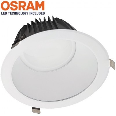 Φωτιστικό LED Στρογγυλό Χωνευτό 30W 230V 3000lm 60° 6500K Ψυχρό Φως Osram LED